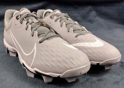 NEW Nike Hyperdiamond 4 Pro MCS Softball Cleats Women's Size 12 Gray/White
