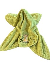 Disney Green Lion King Simba Lovey Baby Blanket 39x30  Security