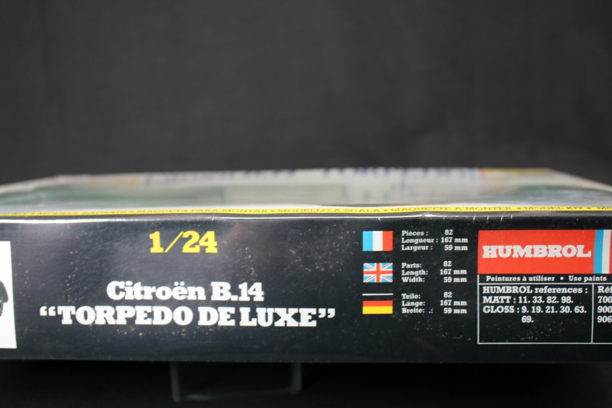 YS009 HELLER 1/24 rare maquette voiture 727 Citroen B.14 Torpedo de luxe 1983