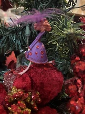 Vintage Lady Red Hat Society Christmas Ornament Beautiful