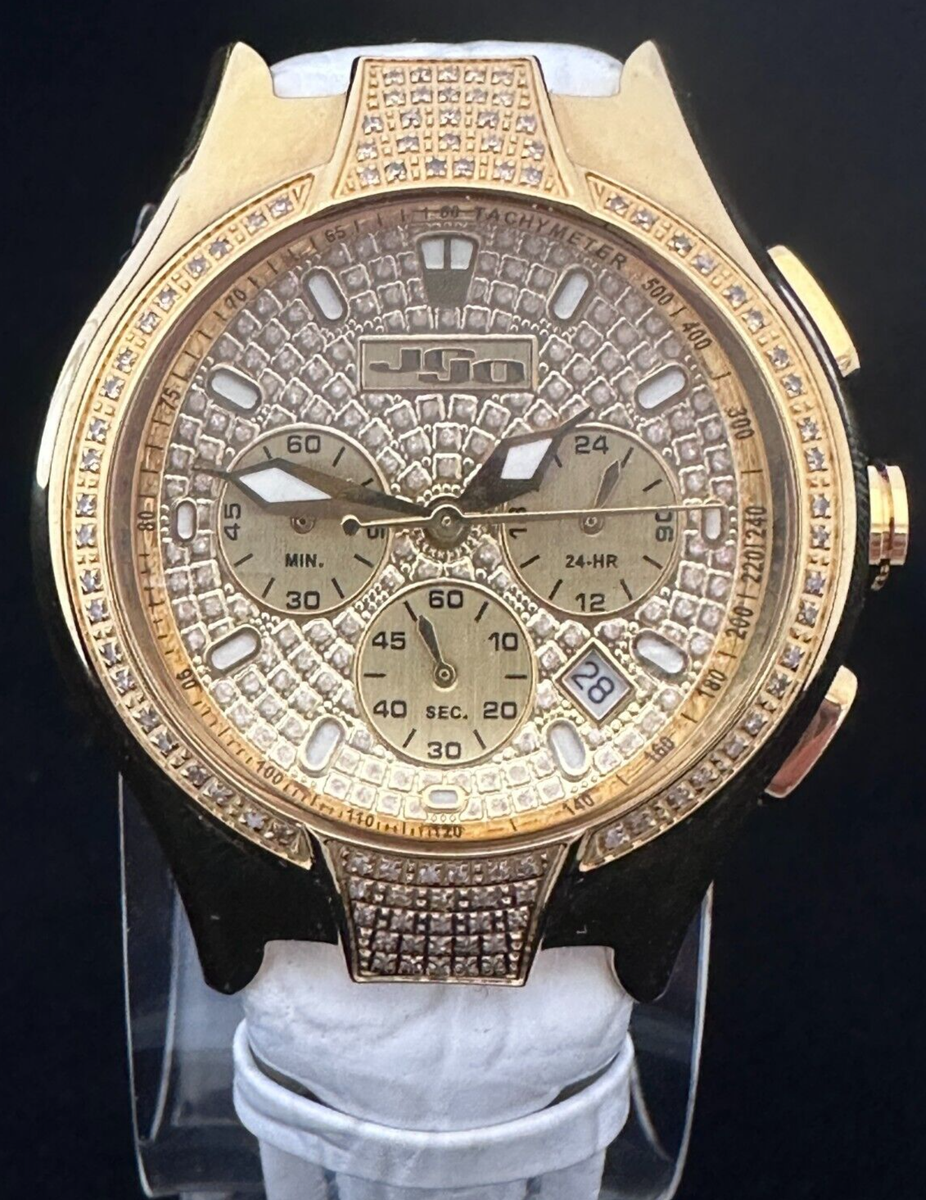 Joe Rodeo JoJo Gold-Toned Stainless Diamond Chronograph Joe Rodeo JoJo Gold-Toned Stainless Diamond Chronograph
