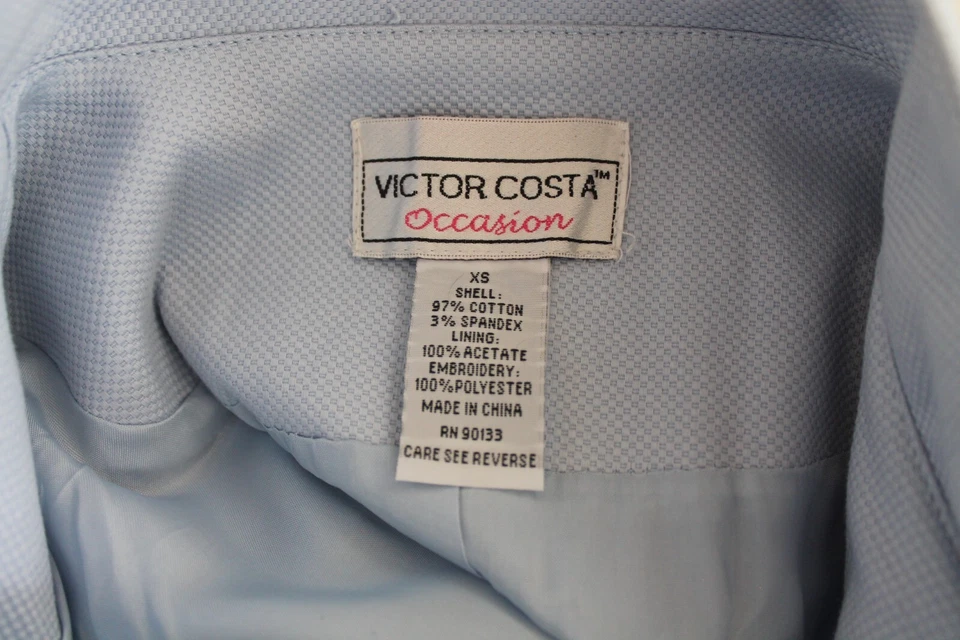 Jaqueta Feminina Vintage Victor Costa Ocasião Bordada Manga Longa XS - Imagem 4 de 4