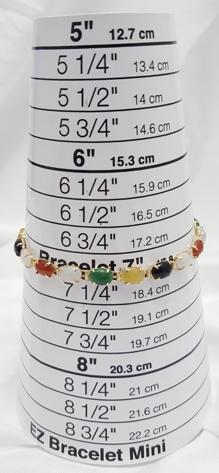 Unique 14K Solid Yellow Gold Designer Multi Color… - image 19