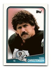 Todd Christensen 1988 Topps #330 Los Angeles Raiders NM-MINT