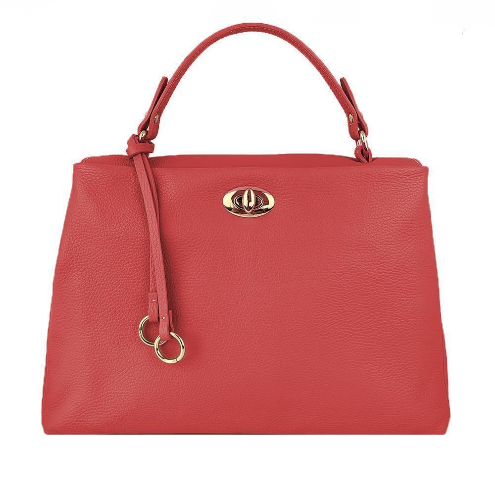 SAOLA Borsa a Mano in Pelle con Ciondolo Made in Italy