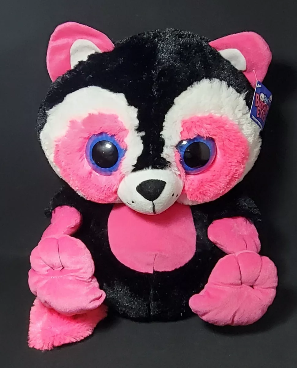 Pink raccoon stuffed animal hotsell