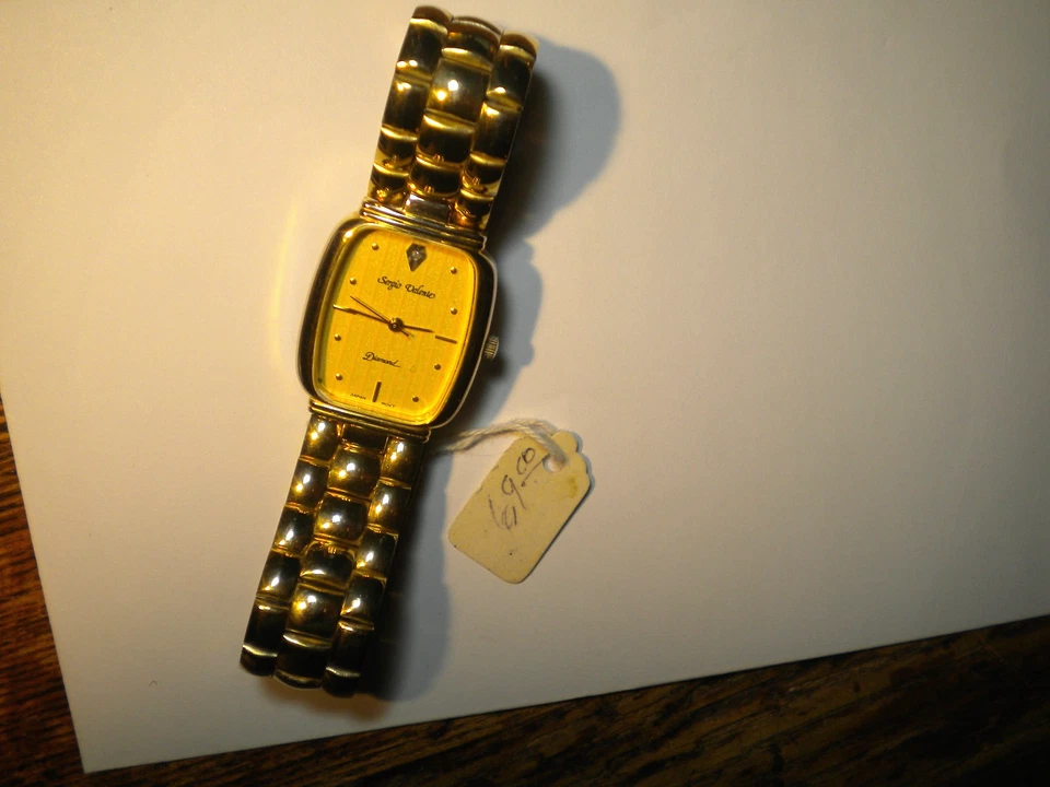 RELOJ PULSERA SERGIO VALENTE VINTAGE - FUNCIONANDO PARA HOMBRE - SIN USAR Foto 2 de 4