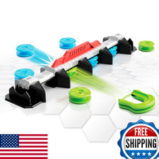 Fat Brain Toys Magshuto Knockout Rail Magnetic Trick Shot System 2-Player Game