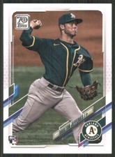 2021 Topps #656 Daulton Jefferies RC Oakland Athletics 49219