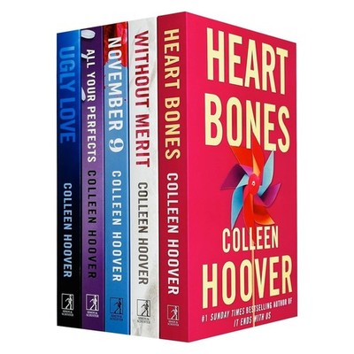 Colleen Hoover 5 Books Collection Set(Heart Bones, Without Merit, November 9...