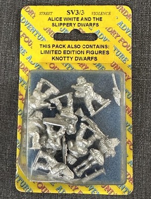 Adventure Foundry Alice White And The Slippery Dwarfs NEW SEALED 8 Miniatures