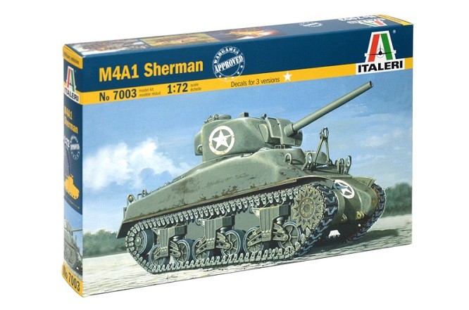 Italeri 7003 - 1/72 M4 Sherman - New