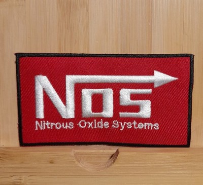 NOS - Nitrous Oxide Systems Aufnäher Patch Rechteck 11x6cm Tuning