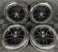19'' GENUINE MERCEDES AMG GLC COUPE BLACK SPORT ALLOY WHEELS WINTER TYRES 5X112