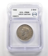 1950 Great Britain 2 Shilling KM#878 PR66 ICG *6795