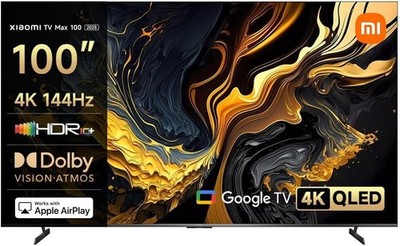 Xiaomi ELA5692EU 4K Ultra HD 100 Zoll QLED Fernseher MAX 144Hz Live Smart TV 2m 