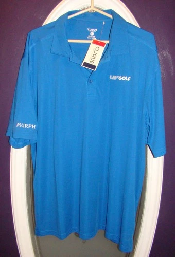 BRAND NEW UNWORN LIV GOLF TOUR ISSUE BLUE SHIRT XXL by CLIQUE TEAM MURPH