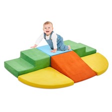 6 Pieces Climbing Toys for Toddlers, Climb  Crawl Soft Foam Block Activity P...