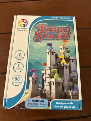 Tower Stacks by Smart Games Tetris Type Puzzle Complete *