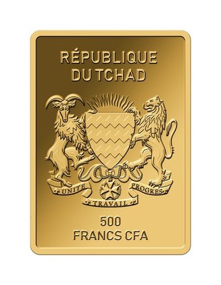 Chad Pin-Up Girls Sexy Mary Colorized 1/500 oz Gold Coin Bar with