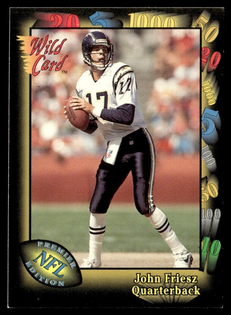 1991 Wild Card John Friesz San Diego Chargers #92