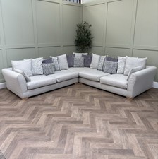 Grey - DFS Saphina Pillow Back Large Corner Sofa - Delivery Available