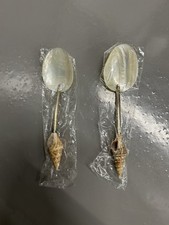 Nagelneue indische 2 x Shell Made L&ouml;ffel