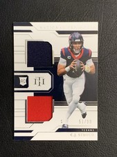 2023 Panini National Treasures CJ Stroud Rookie Worn Dual Patch #/99 Silver