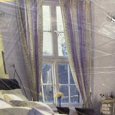 Dorma Supreme Lilac Mirage Pair Of Lined Curtains 170cm x 184cm PK