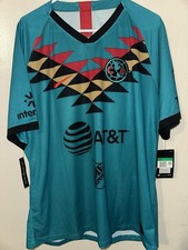 Nike Club América Authentic Player Versión 2019 3rd Jersey Turquoise Size XL