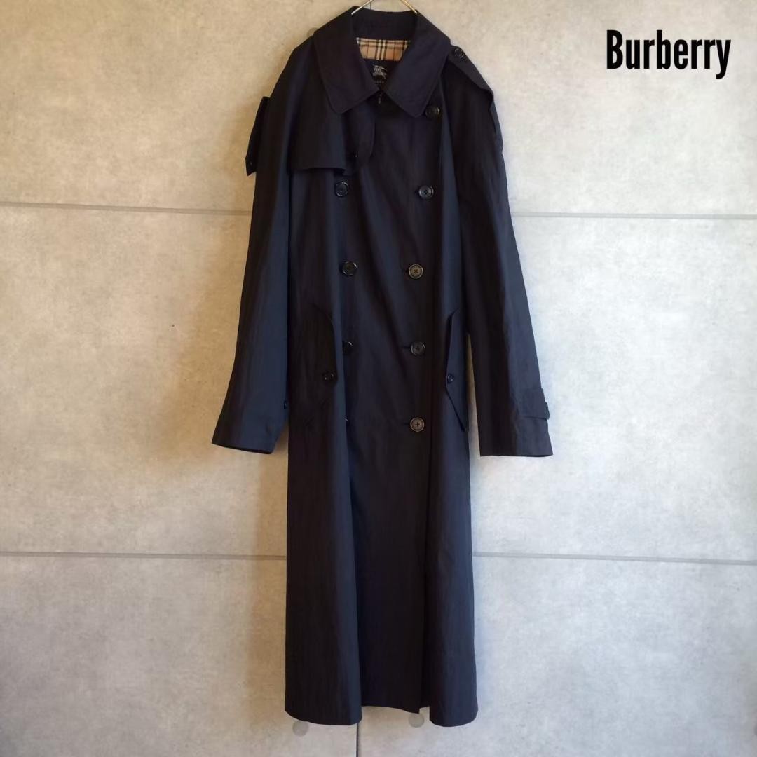 Burberry Chesterfield Coat Long-length Collared Buttoned Cotton Size XL For Men thumbnail 12