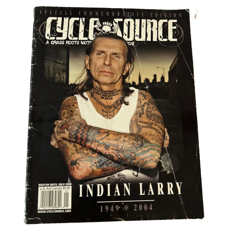Cycle Source  Magazine INDIAN LARRY JULY 2010 (Acceptable Condition)AS SHOWN 