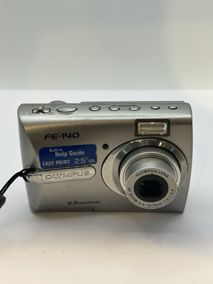 Olympus FE-140 Digital Camera 6.0MP Silver Point & Shoot Compact Camera