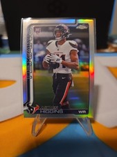 🔥2025 Topps Chrome Football Jayden Higgins Rookie Refractor RC #343 Texans🔥