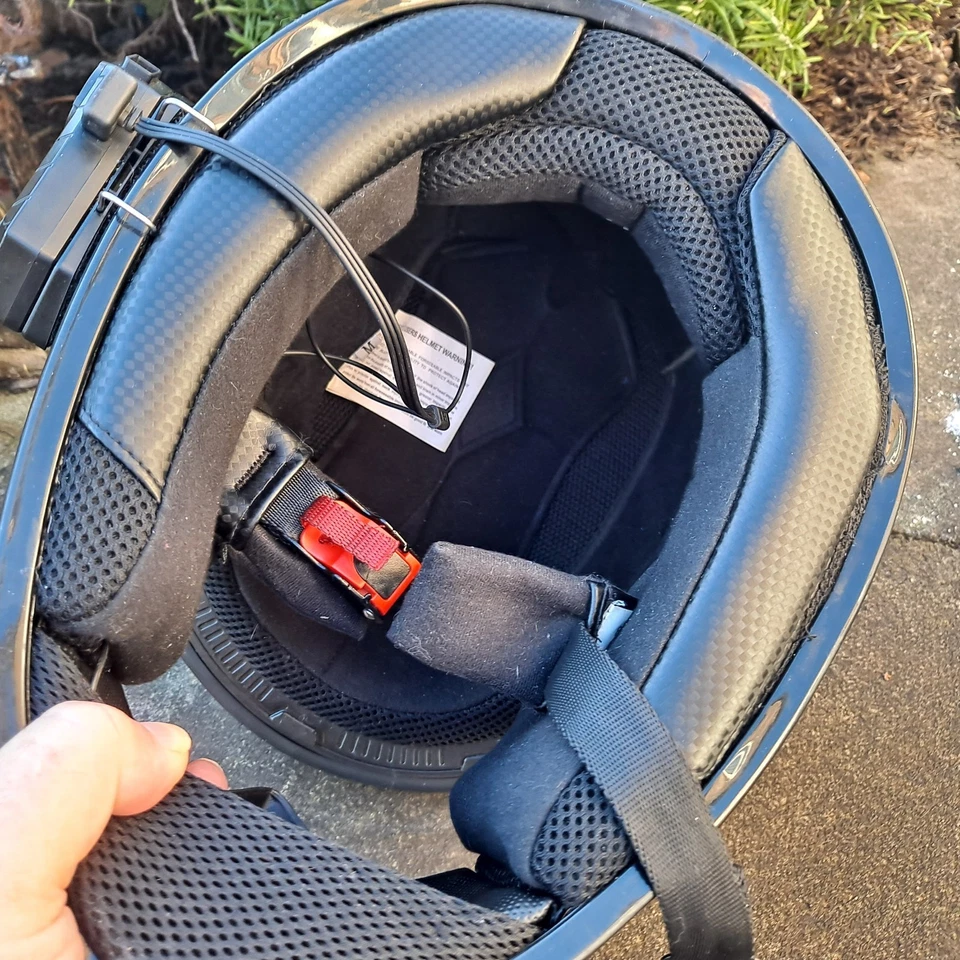 Zorax Helmet ECER22-05 Size Medium 57-58 -1500+50g Black Full Face Tidy Helmet - Image 2 of 4