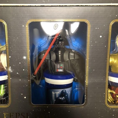 ペプシ　pepsi twist starwars cup topper set STAR WARS EPISODE III Twist Cup Topper set PEPSI
