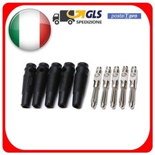 Spina Banana Volante 4mm set da 5pzz. Spinotti Connettore Nero