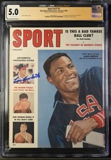 1959 Sport #v27 #2 Macfadden Pub February Lew Burdette Auto CGC 5.0