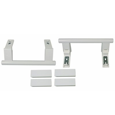 Türgriffsatz kompatibel mit Liebherr 9096036 weiß Stangenform für Kühlschrank