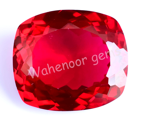 39.05 Ct Natural Blood Red Ruby Cushion Certified Mozambique Stunning Gemstone - Picture 4 of 5