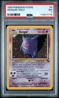 1999 POKEMON FOSSIL #5 GENGAR-HOLO PSA 7
