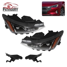 For 2019-2020 Hyundai Elantra Left+Right Halogen Headlight Lamp Assembly Pair
