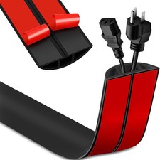 "6ft Floor Cord Cover,Cord Hider Floor Black,Extension Cable Cover Power .. "