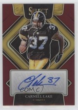 2021 Panini Select Signatures Maroon Prizm 45/75 Carnell Lake #SIP-CLA Auto s1i