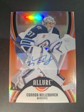 2025-26 UD Allure Connor Hellebuyck - Red Rainbow Auto - Jets 