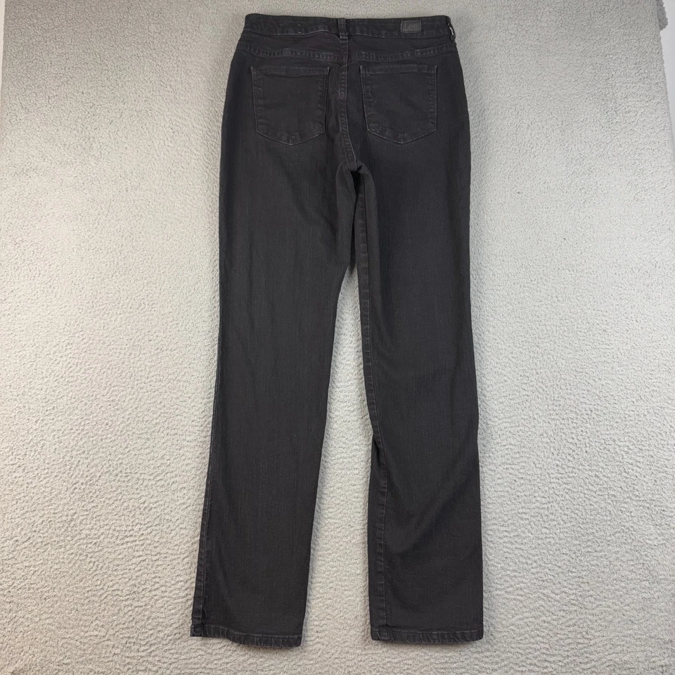 Pantalones de mezclilla LEE para mujer 10 largos calce relajado pierna recta adelgazantes ceñidos instantáneamente 30x32 Foto 2 de 4