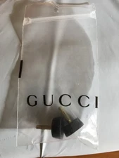 GUCCI AUTHENTIC High Heel Cap Replacement Round  10mm Black Set of 2 BRAND NEW