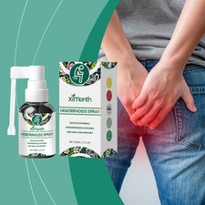 Herbal Hemorrhoid Healing Spray, Soothes Pain  Reduces Redness Fast, 30ml