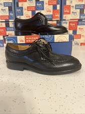 Buster Brown vintage Black Gr BART dress shoes Size 10 1/2B New Deadstock