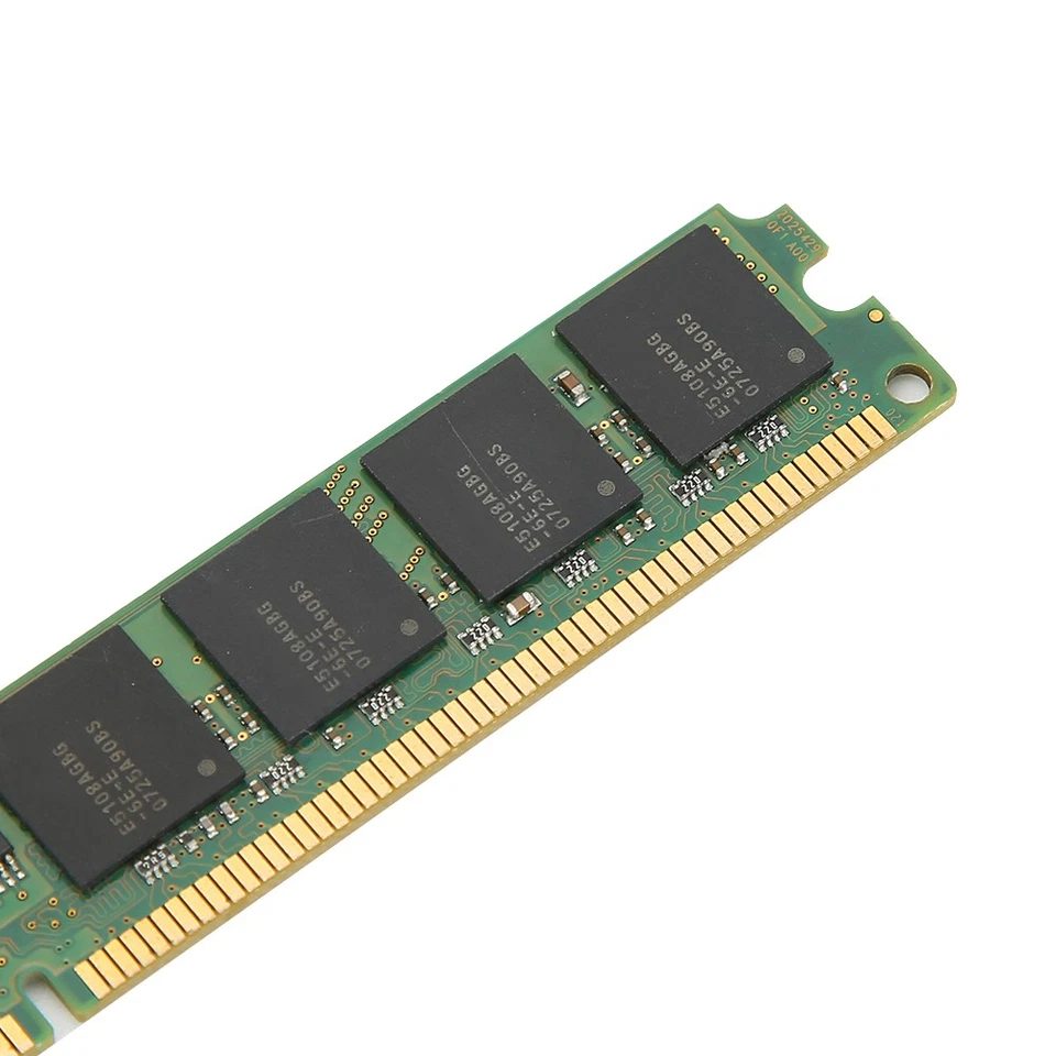 2Pcs Memory Module Ddr2 1Gb 667Mhz Pc2‑5300 Desktop Computer Double‑Sided AM - Image 3 of 4